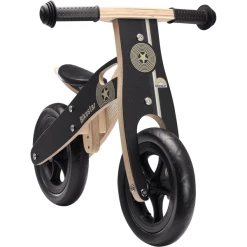 Bikestar Laufrad 10 Zoll Holz Schwarz