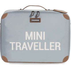 CHILDHOME Kinderkoffer Mini Traveller Grau / Altweiß
