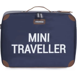 CHILDHOME Kinderkoffer Mini Traveller Navy / Weiß