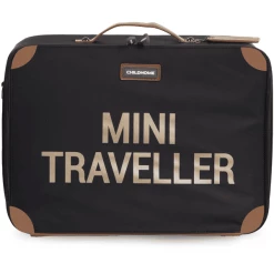 CHILDHOME Kinderkoffer Mini Traveller Schwarz / Gold