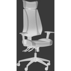 HOMCOM Bürostuhl Dicke Polsterung, Ergonomisch Geformt, Gemütliche Polsterung Schwarz