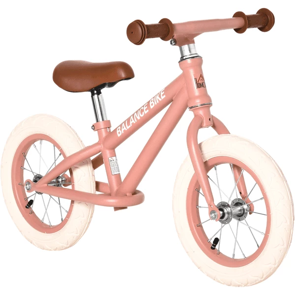 HOMCOM Kinderlaufrad Mit Stahlrahmen Rosa