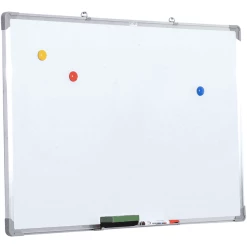 HOMCOM Whiteboard Inklusive Zubehör Weiß