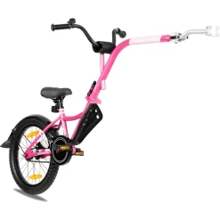 PROMETHEUS BICYCLES® Tandem Fahrradanhänger 18 Zoll Rosa