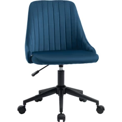Vinsetto Bürostuhl Ergonomisch Geformt, High-end Gaslift Blau