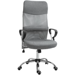 Vinsetto Bürostuhl Ergonomisch Grau