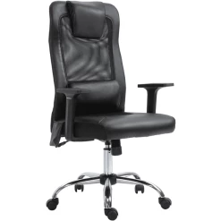 Vinsetto Bürostuhl Inkl. Lendenkissen Mit Vibrationsmassage Schwarz