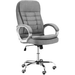 Vinsetto Bürostuhl Mit Hoher Rückenlehne Grau
