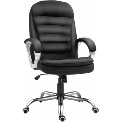 Vinsetto Bürostuhl Mit Hoher Rückenlehne Schwarz