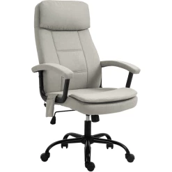 Vinsetto Bürostuhl  Mit Massagefunktion Beige
