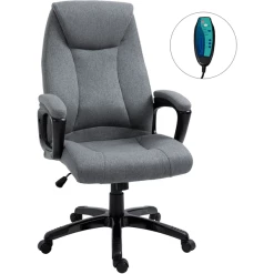 Vinsetto Bürostuhl Mit Massagefunktion Grau