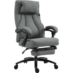 Vinsetto Bürostuhl  Mit Massagefunktion Grau