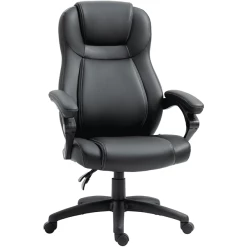 Vinsetto Bürostuhl Mit Rollen Schwarz