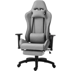 Vinsetto Bürostuhl Mit Wippfunktion Grau