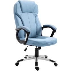 Vinsetto Bürostuhl Mit Wippfunktion Hellblau