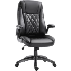 Vinsetto Bürostuhl Mit Wippfunktion Schwarz