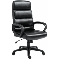 Vinsetto Bürostuhl Verstellbare Sitzhöhe, Mit 360° Rädern Schwarz